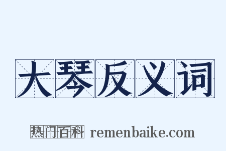 大琴反义词是什么意思的图片
